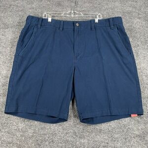 Foundry Shorts Mens Size 48 Blue Flex Flat Front Chino Outdoor Casual New